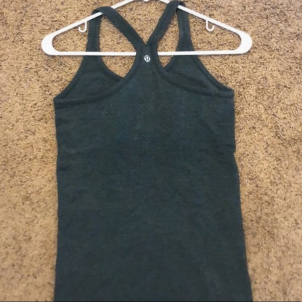 Lululemon ebb to street tank 6 army green